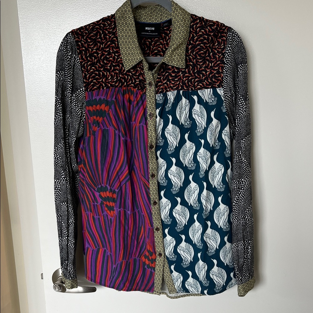Maeve Multicolor Patterned Blouse